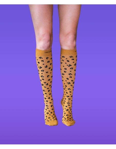Chaussettes de contention LÉOPARD - Les Sans-calottes