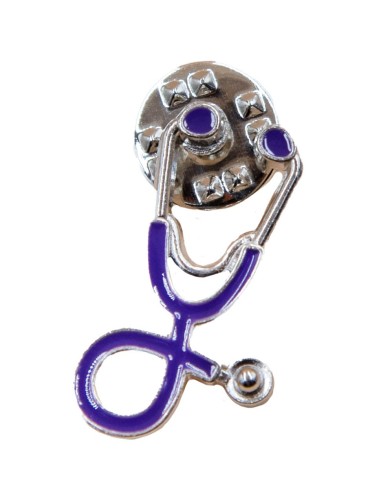 Pin's Stétho violet - Les Sans-calottes