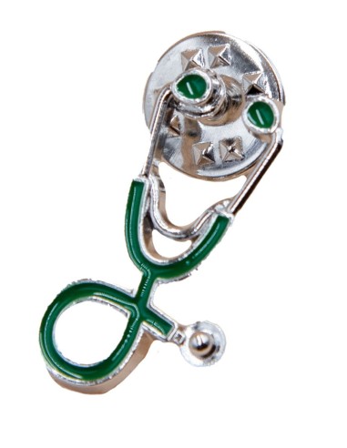 Pin's Stétho vert - Les Sans-calottes