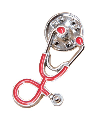Pin's Stétho corail - Les Sans-calottes