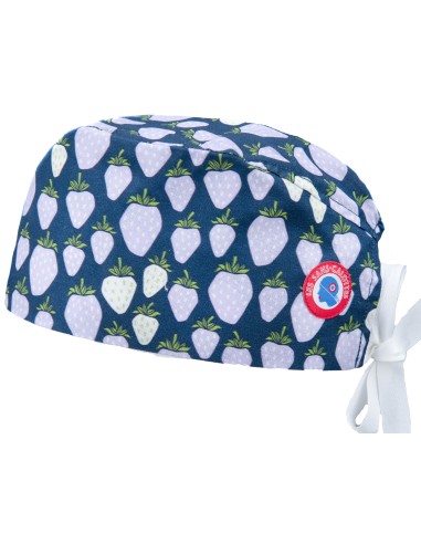 Calot classique fraise des bois bleu - Les Sans-calottes