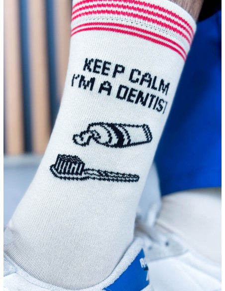 Chaussettes Keep calm i'm a Dentist - Les Sans-calottes