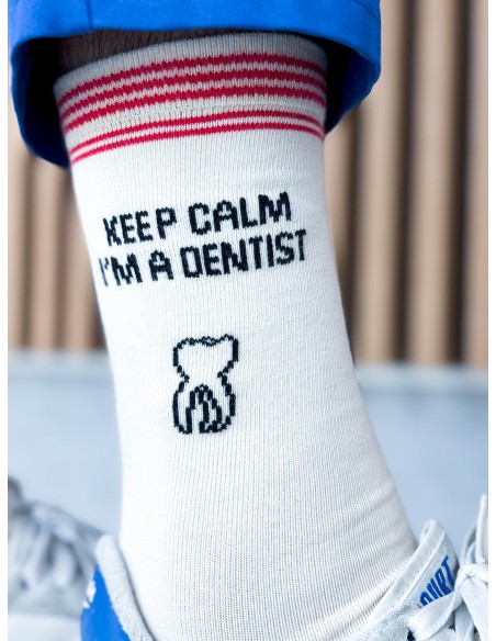 Chaussettes Keep calm i'm a Dentist - Les Sans-calottes