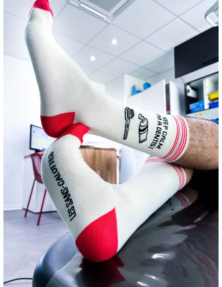 Chaussettes Keep calm i'm a Dentist - Les Sans-calottes