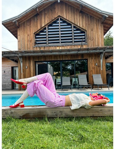 Chaussettes de contention COEURS LILAS - Les Sans-calottes