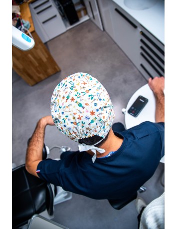 Calot classique Oncle Drosselmeyer, blanc 2