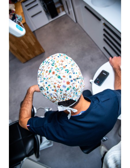 Calot classique Oncle Drosselmeyer, blanc