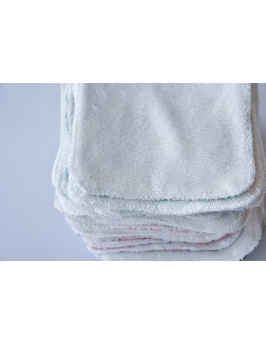 Lot de 10 lingettes lavables unies - Les Sans-calottes