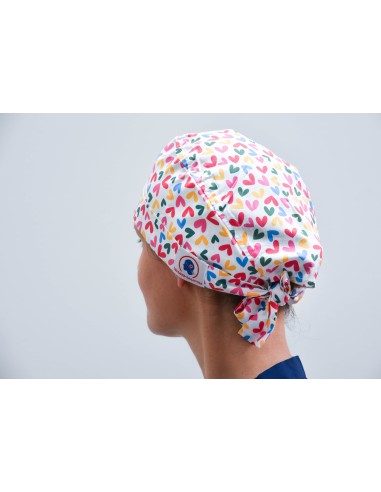 Calot en tissu à coeur joie